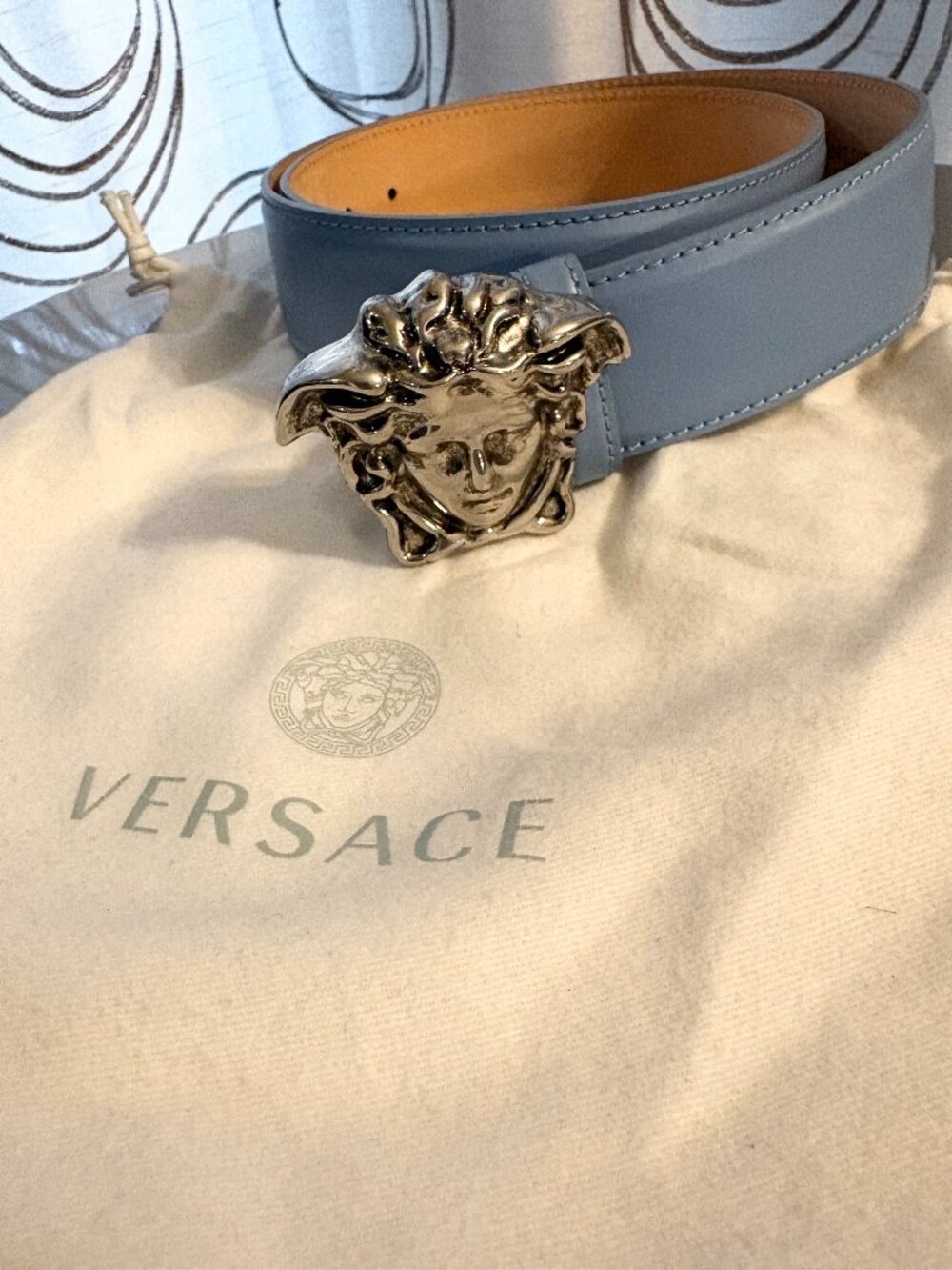 Versace Medusa Leather Belt